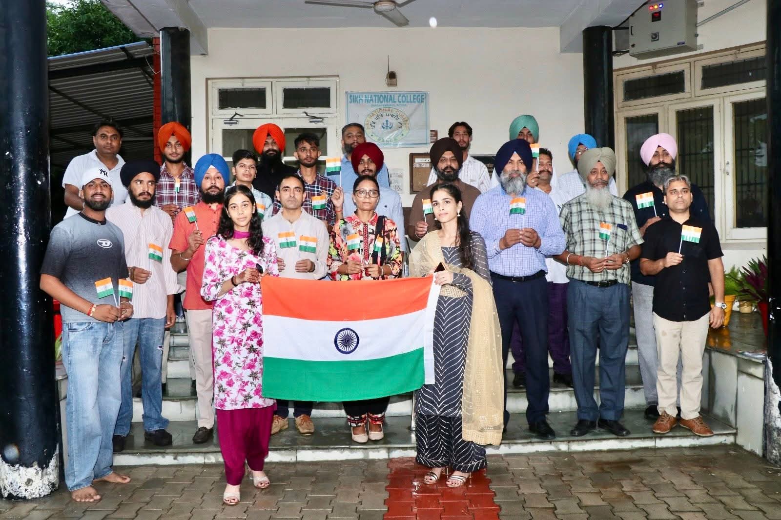 Independence Day celebrated with full enthusiasm at Sikh National College Banga.